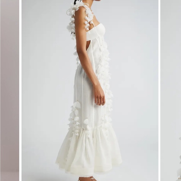 Zimmermann Petals Linen & Silk Corset Gown - Picture 11 of 11